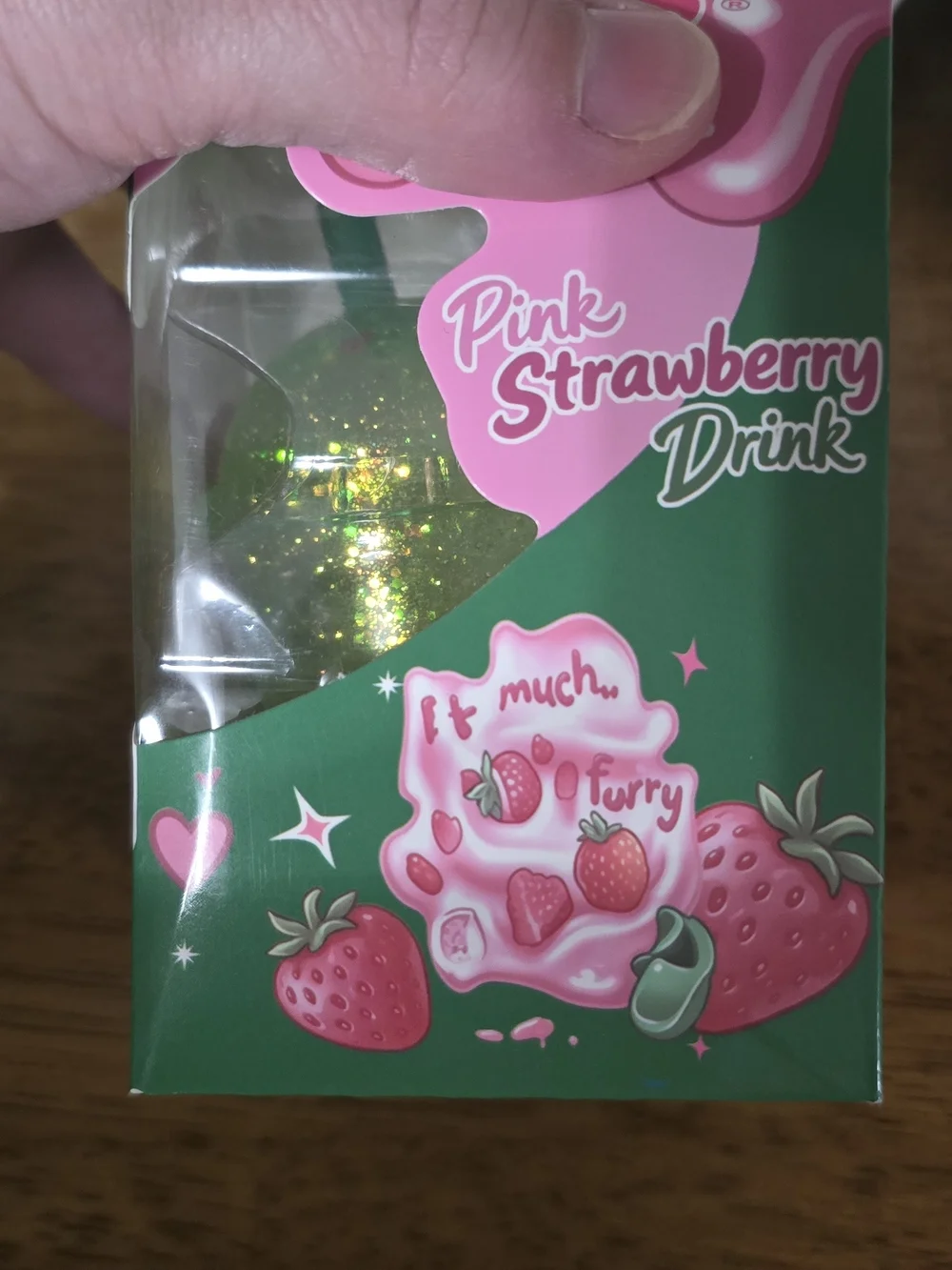 Starbucks Green Glitter Super Squishy Drink Toy